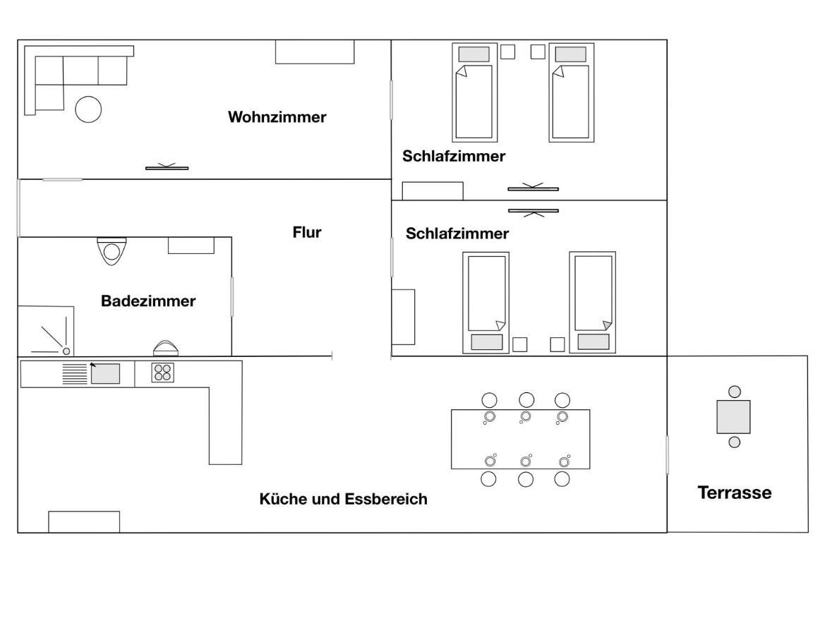 Moderne Ferienwohnung Klosterblick Guxhagen Esterno foto